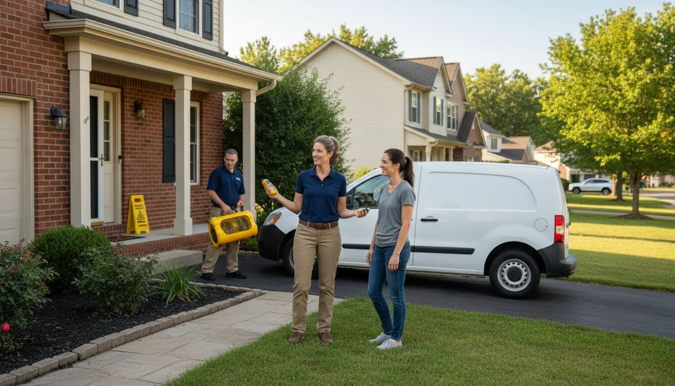 Residential water damage restoration in Daykin, NE